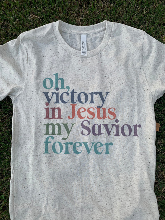 Oh Victory in Jesus Graphic Tee